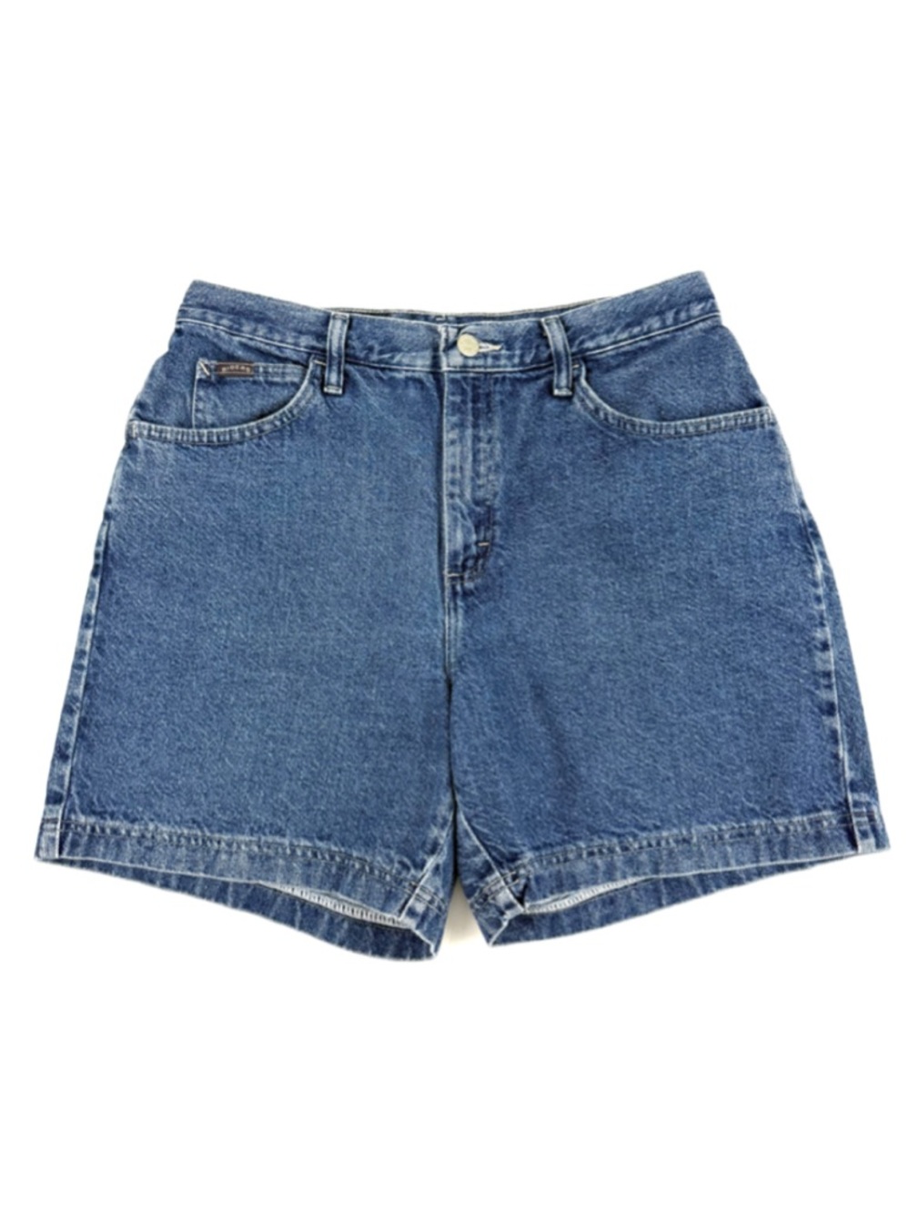 Denim Riders Vintage High Waist Cotton Jean Shorts